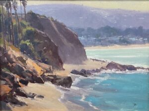 painting by Rusty Jones of a coastal scene