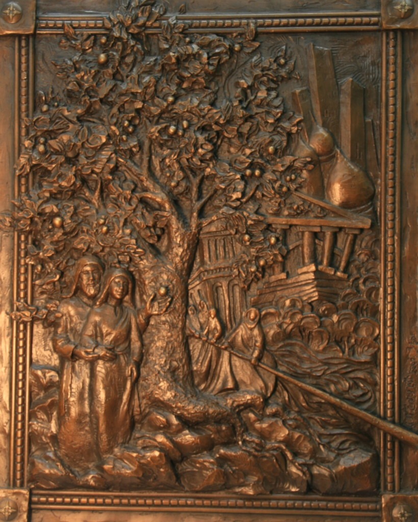 bronze bas relief by Anette Everette