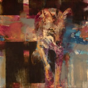 painting by Juli eChapman of a fox