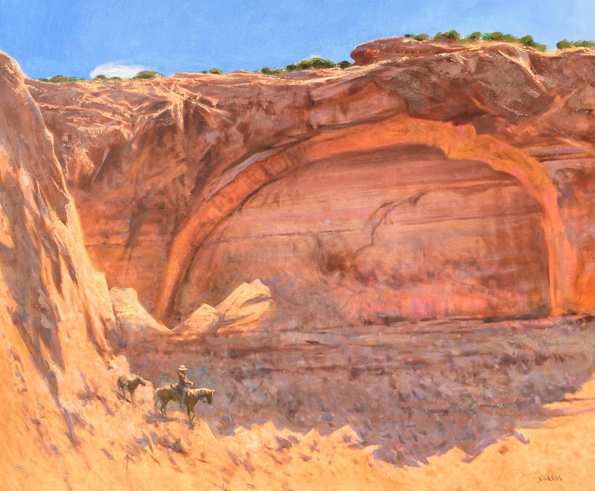 canyonscape painting by Mark Shasha