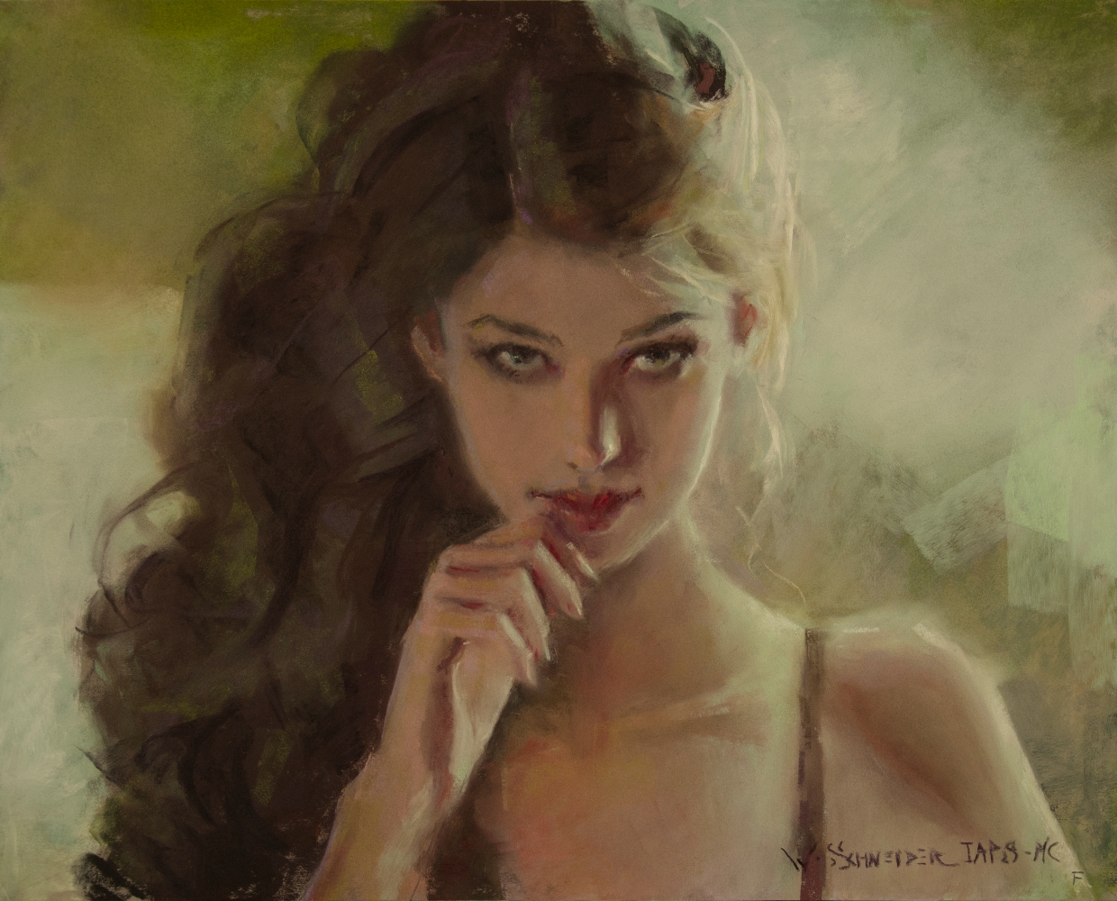 figural painting by William Schneider