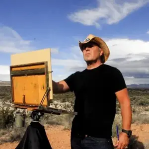 picture of gregory stocks plein air painting