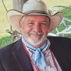 image of stephen stauffer wearing a cowboy hat