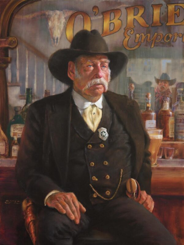 painting of an old time lawman