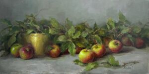 painting of apples
