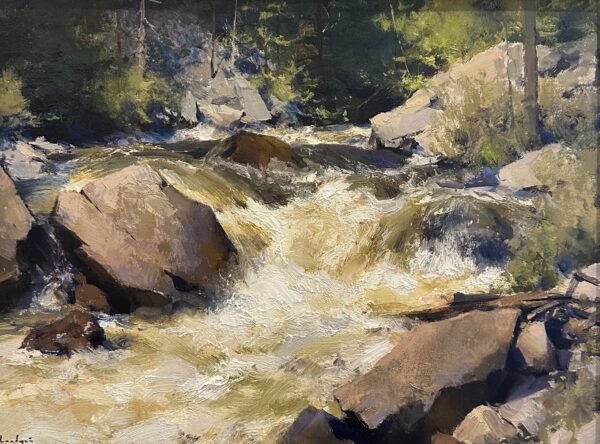 painting of creek runoff