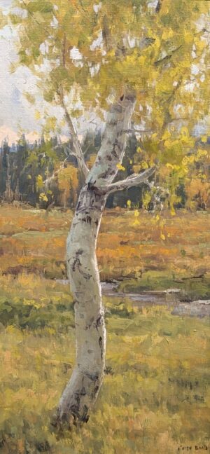 painting of a birch or aspen