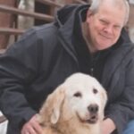 photo of James Swanson and his dog