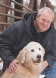 photo of James Swanson and his dog