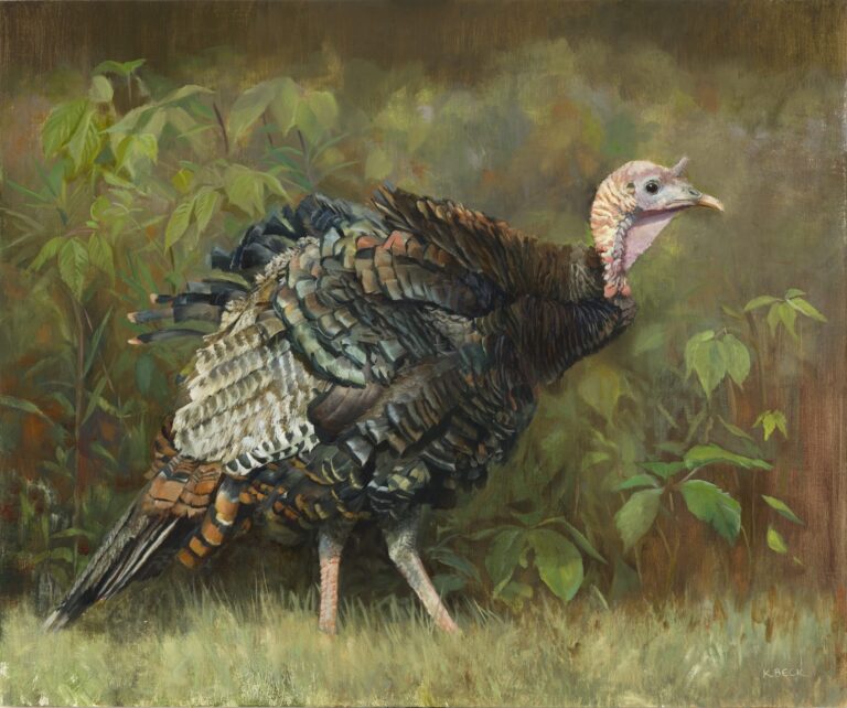 image of a painting by kimberly beck depicting a turket
