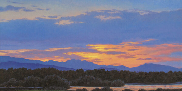 painting of a beautiful sunset