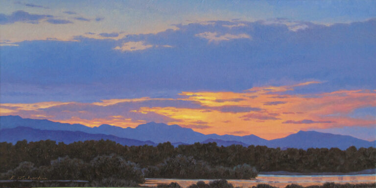 painting of a beautiful sunset