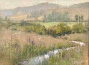 painting by lori mcnee of a mountian stream by Lori NcNee