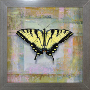 painting by krystii melaine of a tiger swallowtail butterfly